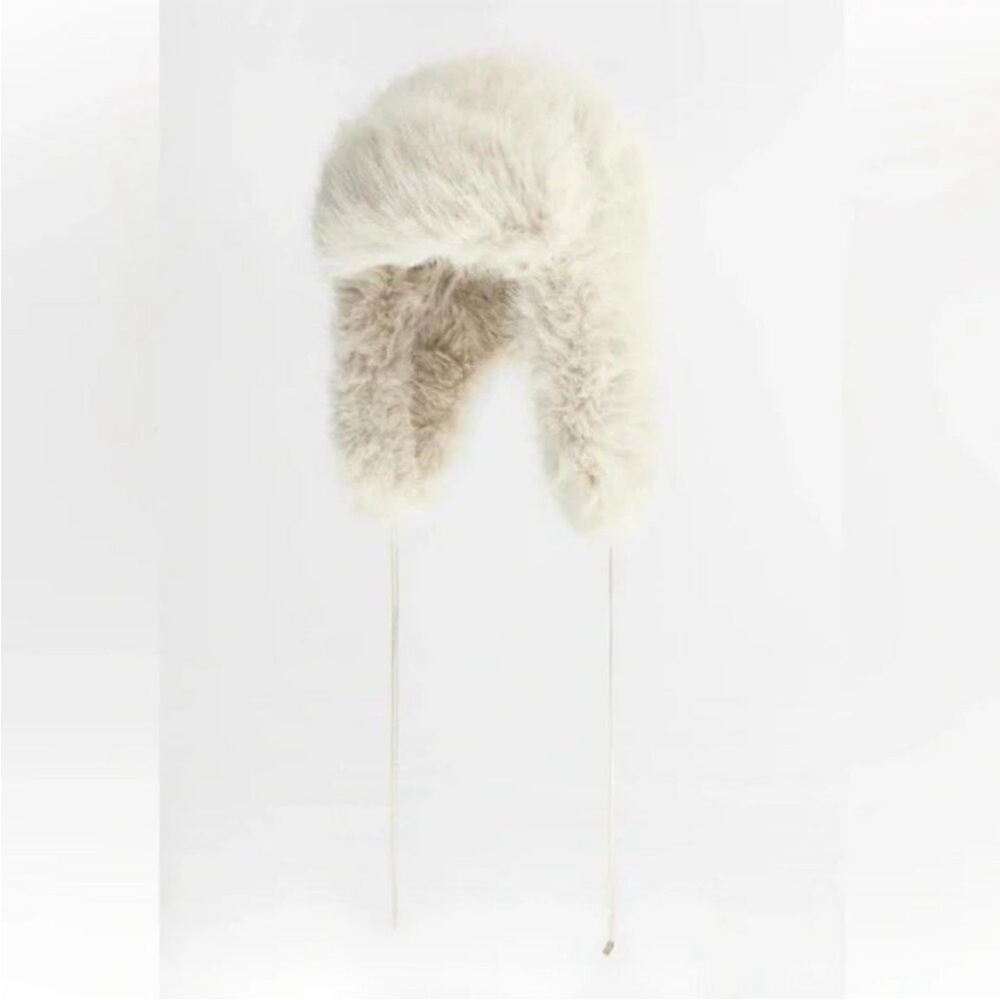 NWT Zara faux fur aviator hat 7282/201 - Picture 2 of 6